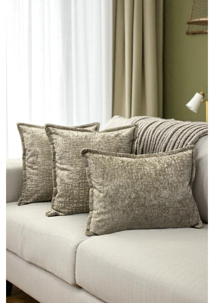 SAFARI-03 Ithal Kadife Dekoratif 3'lü Kırlent Kılıfı Seti – Yumuşak Dokulu Dekoratif Yastık ve Ev Aksesuarı fiyatları