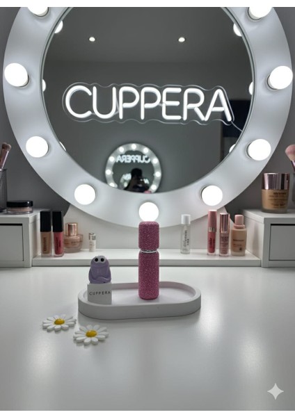 Parıldayan Elmas Işlemeli Mini Doldurulabilir Parfüm Şişesi 10 ml (Pembe)