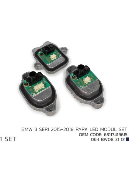 BMW 3 2015-2018 PARK LED MODÜL SET 63117419615 63117419615