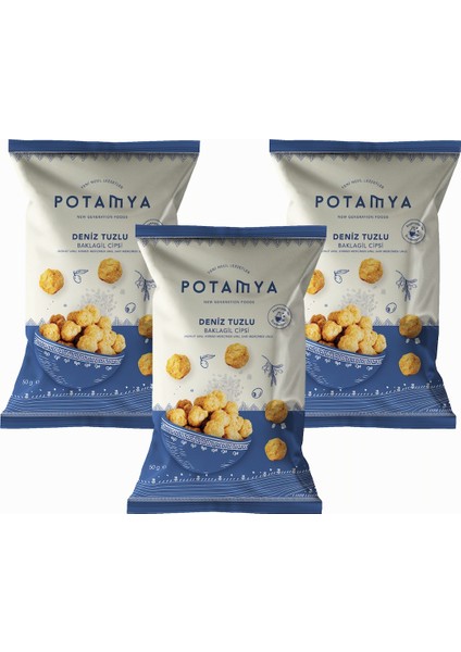 Glutensiz Deniz Tuzlu Baklagil Cipsi X3