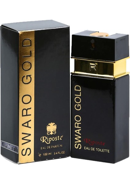 Riposte 24 Saat Etkili Erkek Parfüm - Swaro Gold - For Men 100 ml