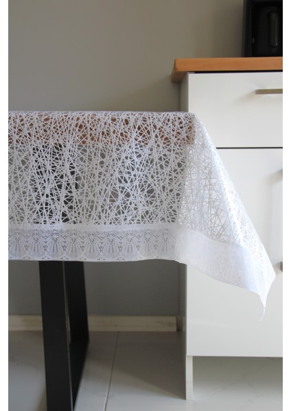 120X150 cm Dantel Kenar Pvc Muşamba Masa Örtüsü fiyatları