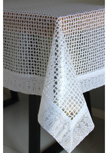 120X150 cm Dantel Kenar Pvc Muşamba Masa Örtüsü 2025-ÖRGÜHASIR