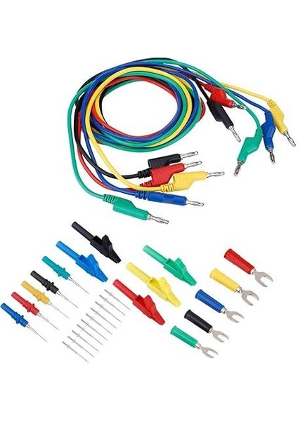 P1036B 30 Parça Değişebilir Test Probu Banan 1mt Kablo Set modelleri