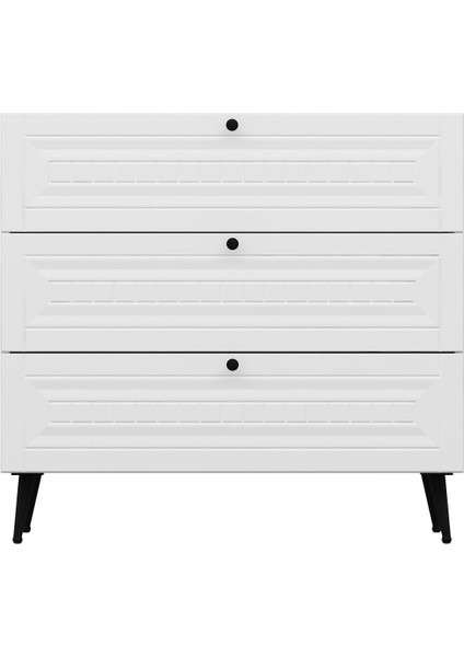 Kale Şifonyer Ilkbahar Beyaz/beyaz