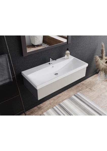 Turkuaz Elite Etajer Uyumlu Lavabo 120*45 cm fiyatları