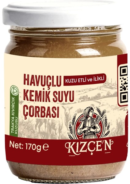 Havuçlu Kuzu Etli ve Ilikli Kemik Suyu Çorbası (170 Gram)