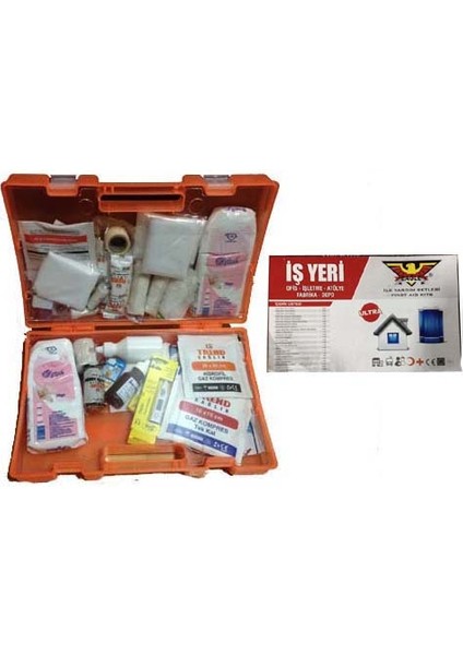 PLS. İŞYERİ İLKYARDIM SETİ ULTRA LUX DUVAR APARATLI - İŞ GÜVENLİĞİNE UYGUN HIRDAVAT GZD111113