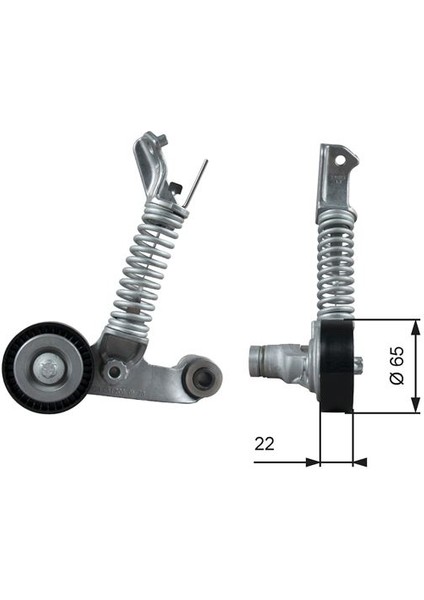 KAYIS GERGI RULMANI MERCEDES 10156 W176 W246 C117 KUTUKLU A6512002400