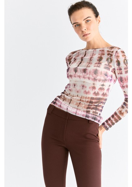 Skinny Kadın Pantolon Bordo K2012064_008