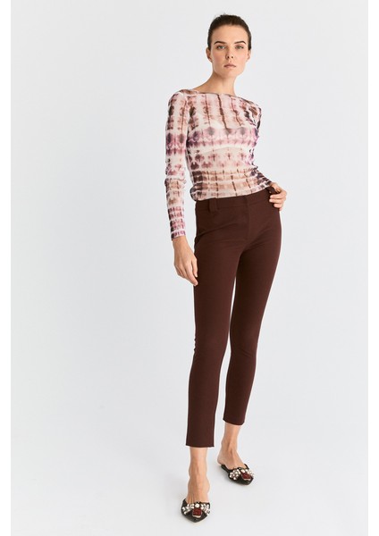 Skinny Kadın Pantolon Bordo K2012064_008 fiyatları
