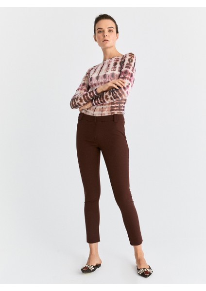 Skinny Kadın Pantolon Bordo K2012064_008 modelleri