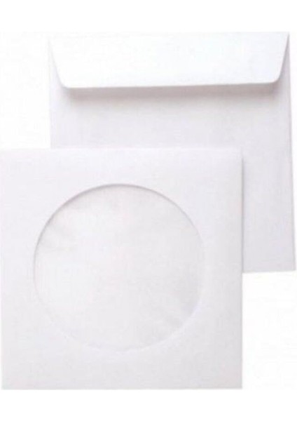 Beyaz Pencereli CD Zarfı 90GR 100 Adet