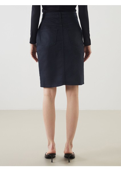 Yeni Sezon Dar Fit Mini Jean Etek fırsatları