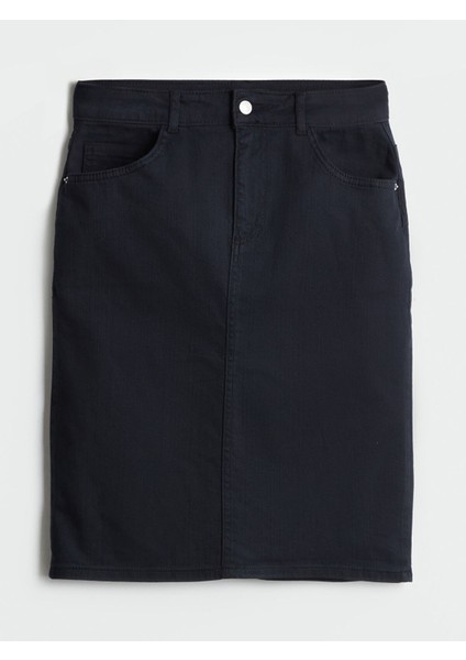 Yeni Sezon Dar Fit Mini Jean Etek indirimleri