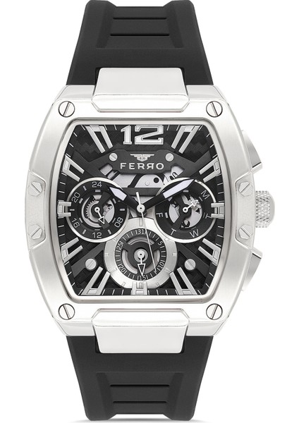 Siyah Silikon Kordon Erkek Kol Saati LFM11527DWT-J2