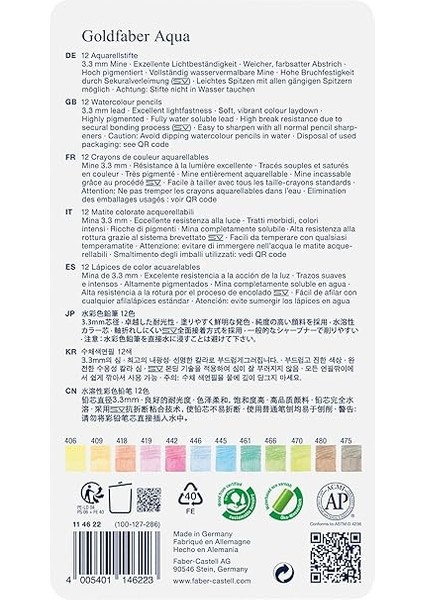 Goldfaber Aqua Boya Kalemi 12’li Pastel Renkler, Yüksek Pigmentli, Suya Dayanıklı, Kolay Açılabilir, Metal Kutulu indirimleri