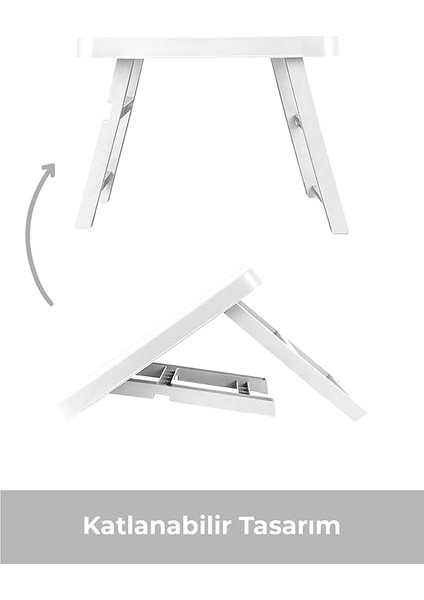 Katlanır Kamp Masası | Portatif ve Taşınabilir Piknik, Balkon, Bahçe, Plaj ve Mangal Masası – Katlanabilir Pratik Sehpa (Beyaz, Küçük) indirimleri