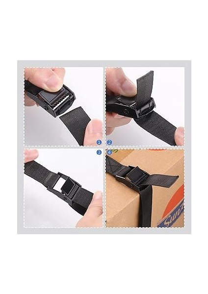 6 Adet Kısa, Germe Kayışı, 1 M, Ayarlanabilir Bağlama Kayışı, Kelepçeli Kilit, Motosiklet, Bagaj Paketleri, Kamp Için (Siyah) fırsatları