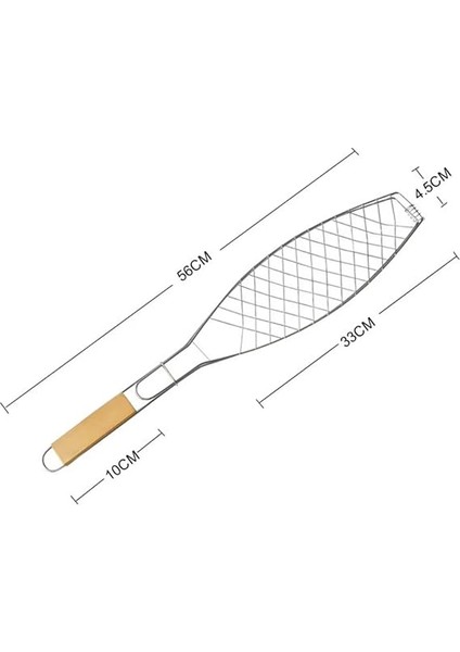 Lua Metal Yapışmaz Balık Izgara Teli, Izgara Için Balık Teli, Barbekü Aksesuarları, Dış Mekan, Pişirme Ekipmanları, Ahşap Saplı Izgara Teli, modelleri