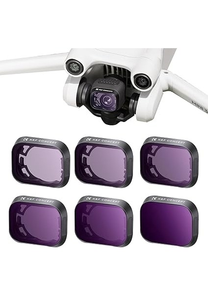 Concept Mini 3, Mini 3 Pro Nd Filtre, 6 Adet Nd4, Nd8, ND16, ND32, ND64, ND1000 Filtre Djı Mini 3 Pro, Mini 3 ile Uyumlu (Aksesuar: 1 x Iniş Iskeleti) (Plastik Versiyon) fiyatları