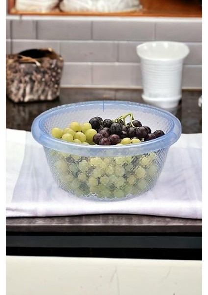 Home Badya & Bulaşık Leğeni & Hamur & Yoğurt Mayalama Kabı Çok Amaçlı Badya 6 Litre Mavi Mavi fiyatları