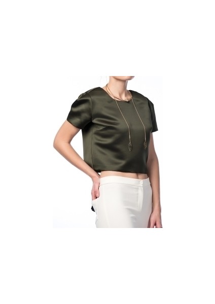 Kısa Kollu Bluz Haki K1513108_023 modelleri