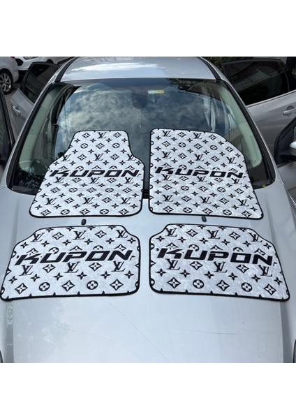 Lüx Oto Halı Paspas Desenli Yıkanabilir Universal (Her Araca Uyumlu)(Kupon Lv Beyaz) indirimleri
