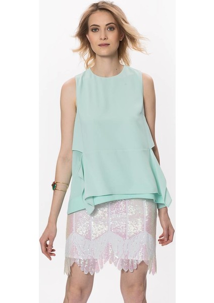 Asimetrik Payetli Etek Beyaz Y1715081_002 fiyatları