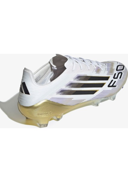F50 Elite Erkek Beyaz Çim Saha Kramponu.-