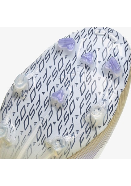 F50 Elite Erkek Beyaz Çim Saha Kramponu.-