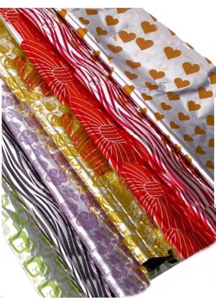 Adet 35X45 cm Bantlı Metalize Hediye Poşeti Kendinden Bantlı Renkli Poşet Hediye Paketi