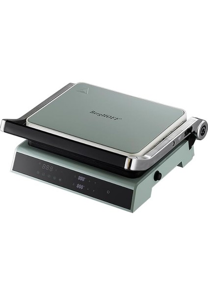 Gem Retro Dijital Izgara &amp; Tost Makinesi – 2000 W, 290×212 Mm, LCD Dokunmatik Kontrol | Mint Yeşil