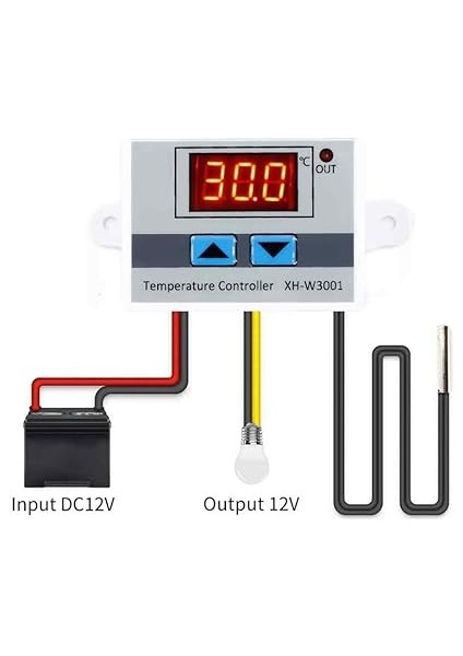 XH-W3001 12V Dc Dijital Termostat Akvaryum Kuluçka fiyatları