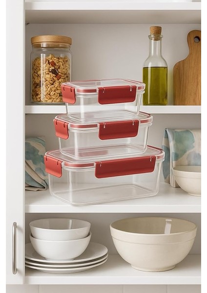 Life 3 Adet Vakumlu Sızdırmaz Saklama Kabı Seti 375ML 900ML 1700ML MIT1163 fırsatları