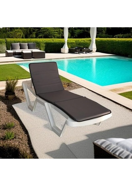 Şezlong Minderi Kamp Yatağı Antrasit 170X52X3,5 cm modelleri