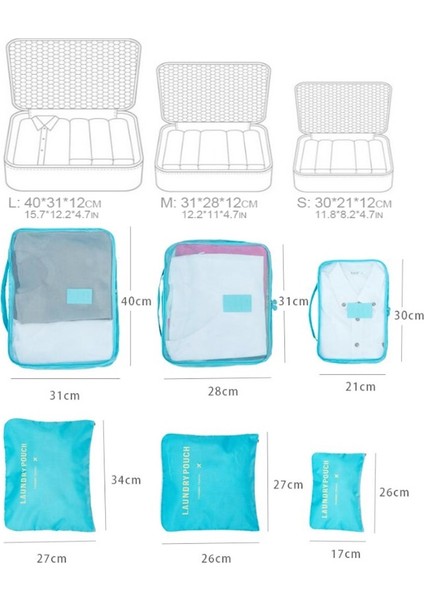 Bebek Anne Hastane Çantası Düzenleyici Organizer 6 Parça Set indirimleri