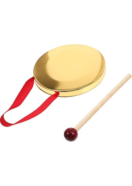 1 Takım Vurmalı Çalgı Hafta Zili Enstrümanlar Masaüstü Masa Gongu El Davulu Asya Gong Çanı Tokmak ile Gong Ziller Opera Gong Zen Masa Gongu Küçük Çekiç Metal Çocuk Çin Müzik