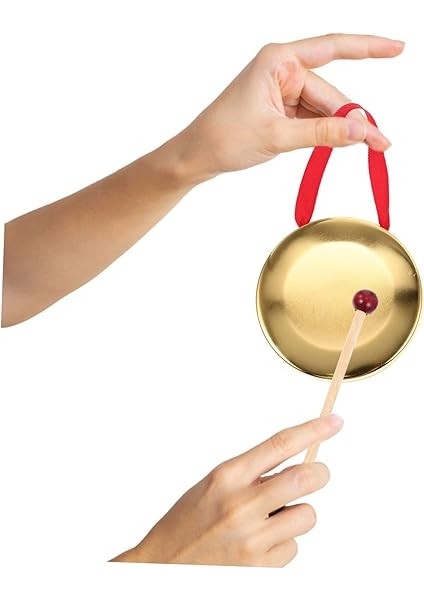 1 Takım Vurmalı Çalgı Hafta Zili Enstrümanlar Masaüstü Masa Gongu El Davulu Asya Gong Çanı Tokmak ile Gong Ziller Opera Gong Zen Masa Gongu Küçük Çekiç Metal Çocuk Çin Müzik indirimleri