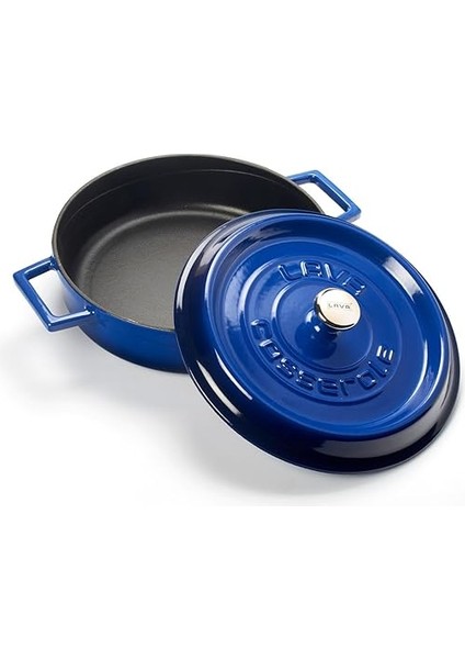 Döküm Çok Amaçli Yayvan Tencere Çap(Ø) 24 cm -Trendy Mavi modelleri