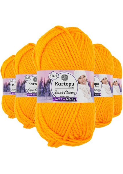5 Adet Super Chunky Kalın Kışlık El Örgü Ipliği 100 gr K314