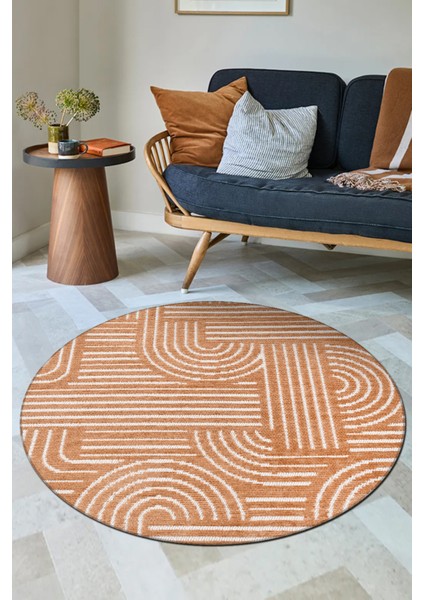 Revna Yuvarlak Halı | Yıkanabilir, Kaymaz Taban, Modern Salon ve Mutfak Halısı modelleri