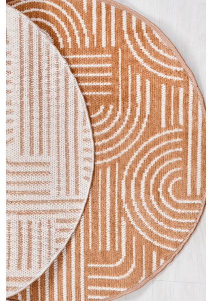 Revna Yuvarlak Halı | Yıkanabilir, Kaymaz Taban, Modern Salon ve Mutfak Halısı indirimleri