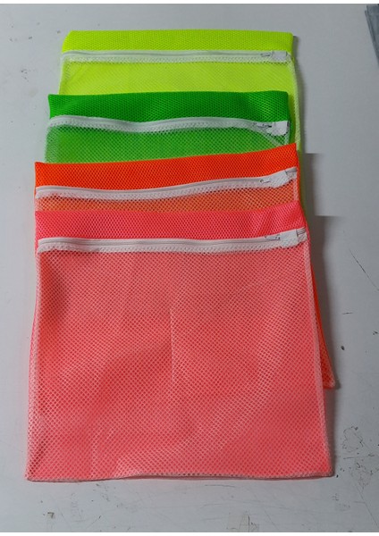 4 Adet 4 Renk Fermuarlı - Hassas Çamaşır Terlik Ayakkabı Yıkama Filesi Büyük Boy fiyatları