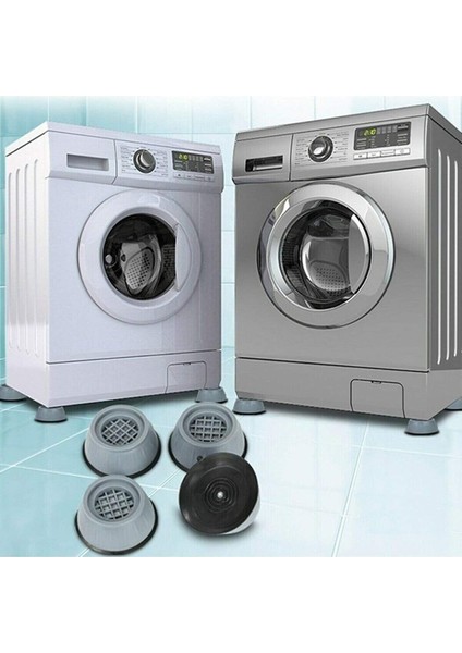 Çamaşır Makinesi Titreşim Önleyici Mobilya Yükseltici Kaydırmaz Vantuzlu Stoper Set 4 Adet