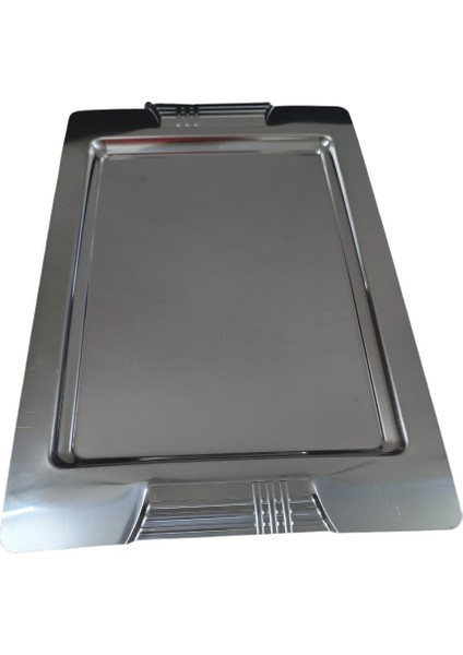 Tepsi - Çelik Kahve Sunum Tepsisi 46 x 30 cm fiyatları