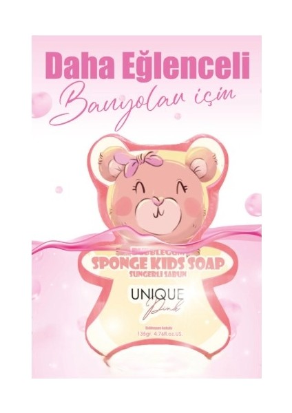 Nemlendirici ve Bubblegum Kokulu Pembe Süngerli Çocuk Sabunu 135GR. modelleri