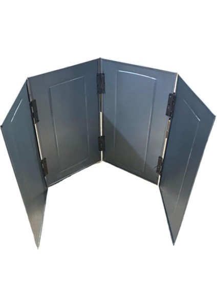 Rüzgarlık, Rüzgar Kesici 25X40CM 4 Kanatlı, Piknik Tüpü, Kamp Ocağı, Taş Ocak, Mangal