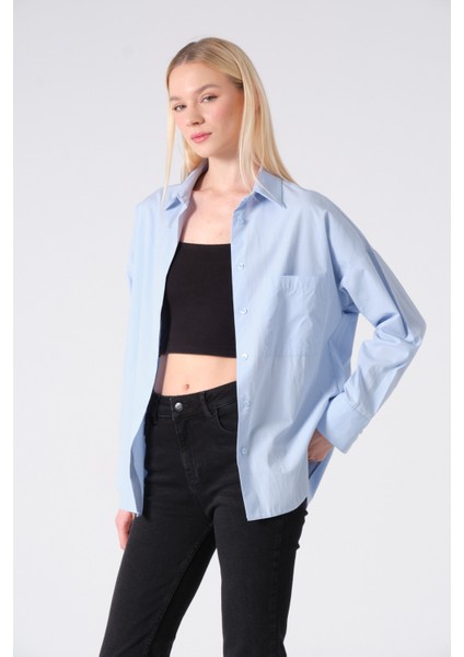 %100 Pamuk Poplin Oversize Gömlek fiyatları