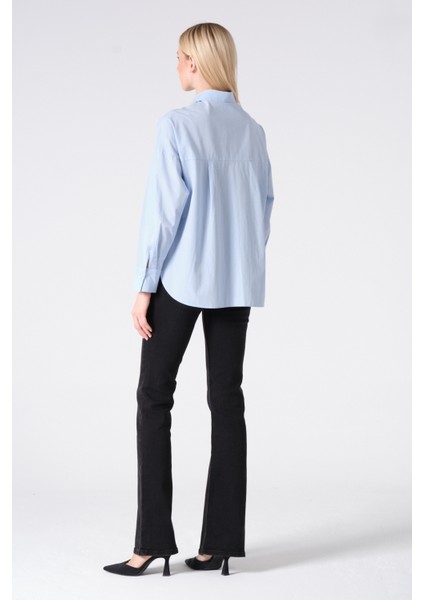 %100 Pamuk Poplin Oversize Gömlek indirimleri